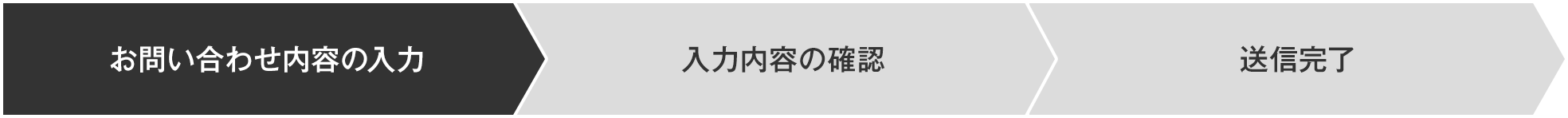 お問い合わせ内容の入力